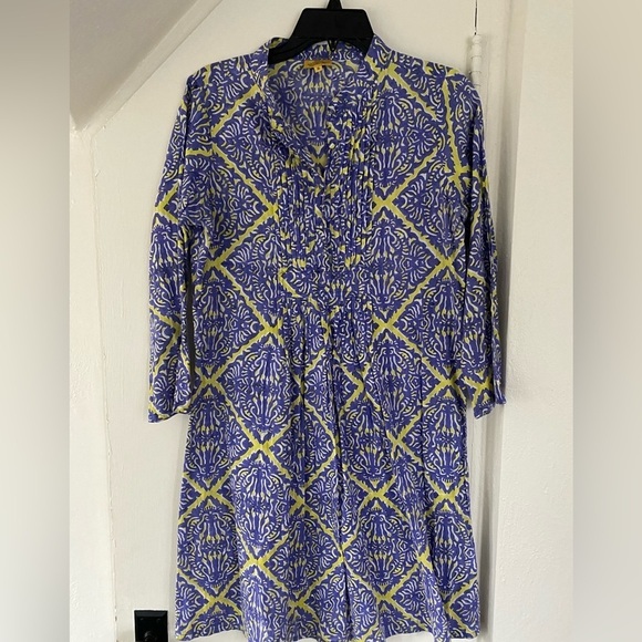 Roberta Roller Rabbit Ikat Cotton Tunic Dress Women’s Size Small - Picture 1 of 6